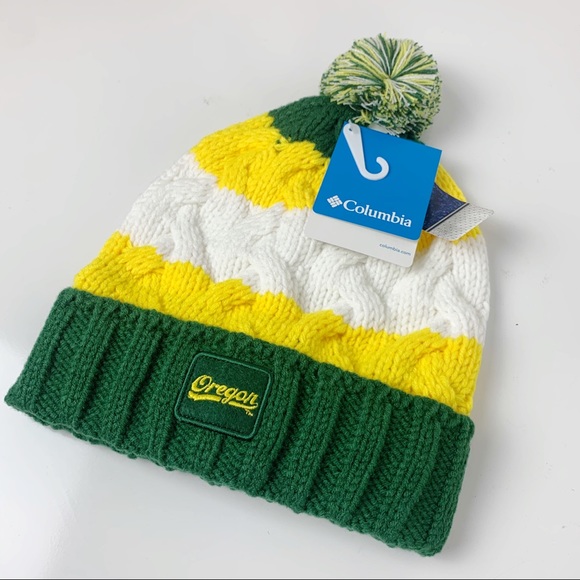 Columbia Other - Columbia Pom Beanie Oregon Ducks Unisex NWT